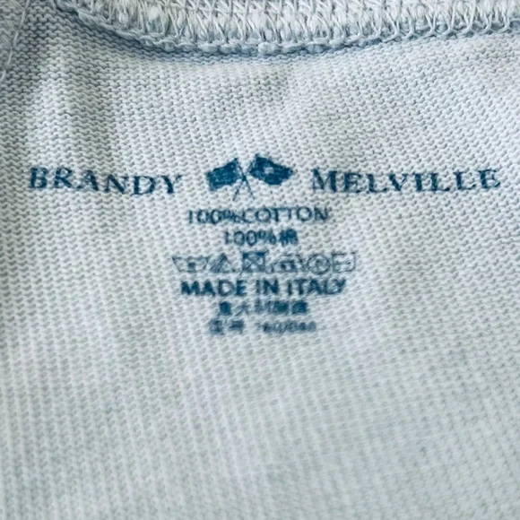 Baby Blue Brandy Melville Knit Shorts - Picture 4 of 5